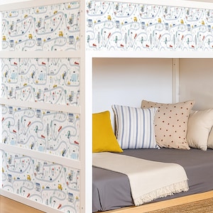 Ikea Kura bed decals. Kura decals boys room. Gift for toddler boys nursery. Kura bed stickers.