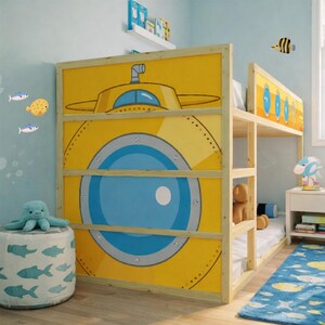 IKEA Kura Bed Decals Submarine. For all configuration: loft, bunk, low.