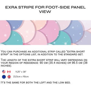 Kura Bed Stickers Mermaid tail. Princess room décor with IKEA KURA decals. image 11