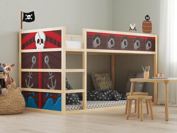 Kura Bed Decals, Ikea Pirate Decor, Pirate Bed Decal, Kura Decal, Pirate  Nursery, Pirate Bedroom, Pirate Ship Kura Decal, Boys Bed Decor -   Canada