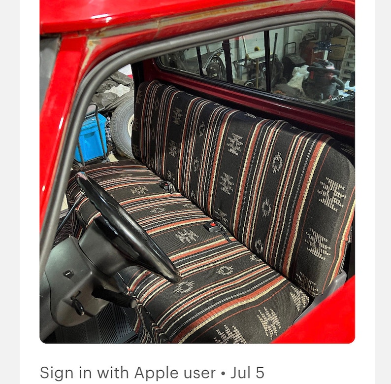 Navajo Saddle Blanket Seat Cover 100 Make in USA Black Etsy