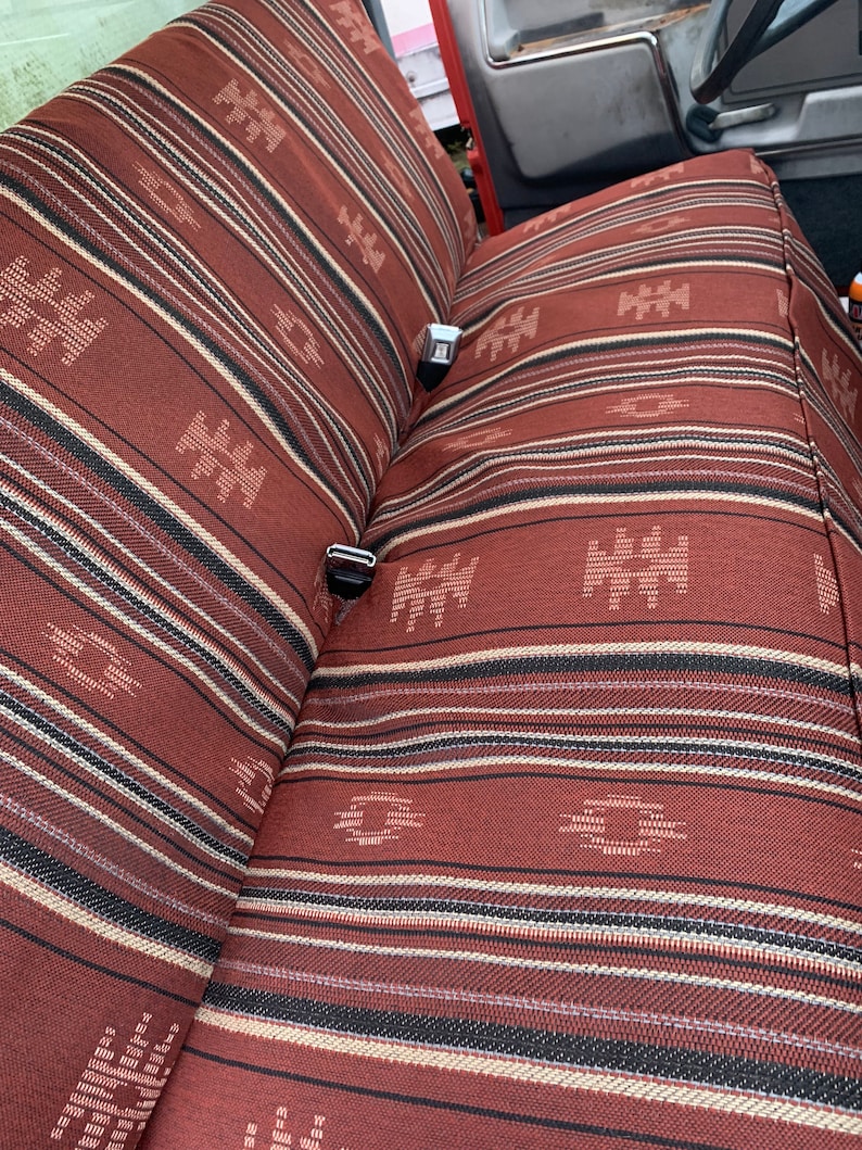 Southwestern Saddle Blanket Bench Seatcover W/pockets Etsy