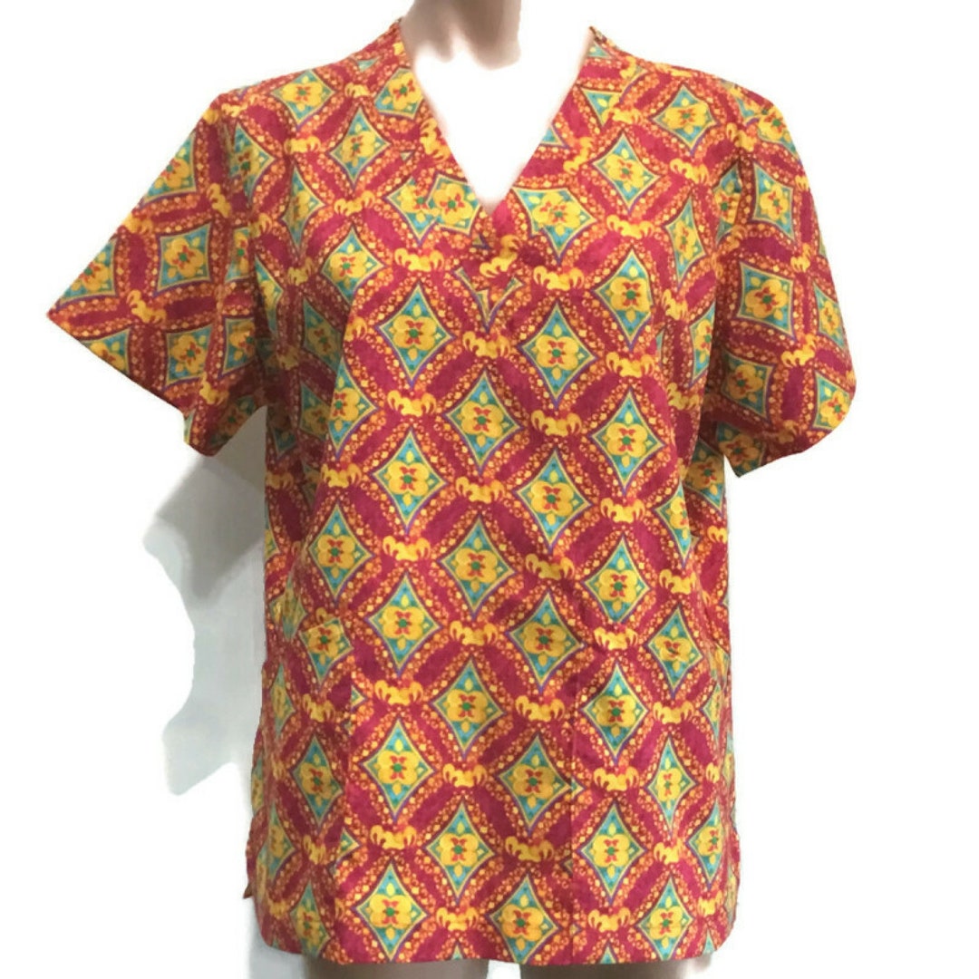 Scrub Top Small Suitable for Nurses Doctors Scrub Shirt Etsy Israel