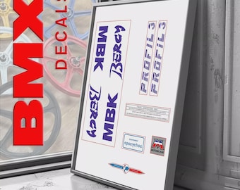 Stickers repro BMX Vintage decals MBK FUNSTYLER