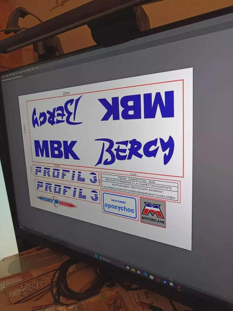 thumbnail image 2 of Freestylin Old School BMX Restoration Decal – White Gloss Vinyl, UK Made 2 of 6