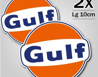 Autocollant Vinyle Logo Gulf Oil Rétro Pour Voiture, Camion, Pare-chocs - Fabriqué Aux USA