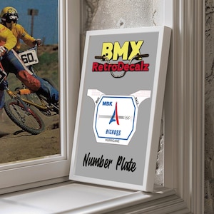 Old School Bmx Number Plate - Etsy