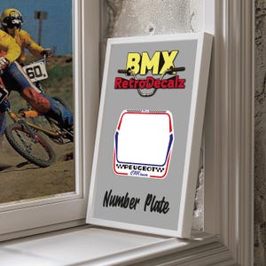 Old School Bmx Number Plate - Etsy