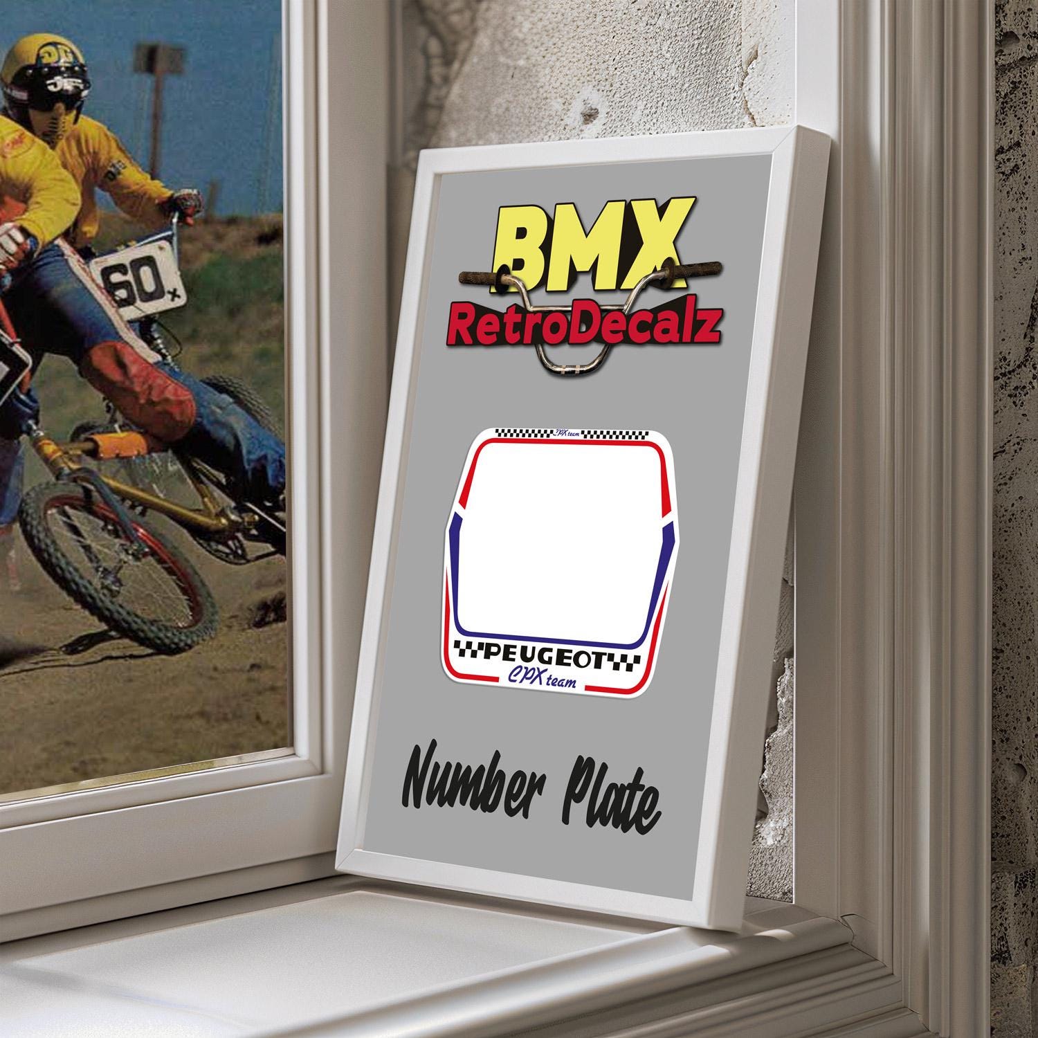 Bicycle Parts Gt Number Plate Bmx Vintage BMX Race Plate PEUGEOT