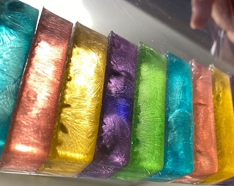 Kohakutou Crystal Candy Pastel No2,10 fingerling, Plant-based candy,Edible Gem,Edible Jewelry,Edible Crystal,ASMR ,VeganCandy