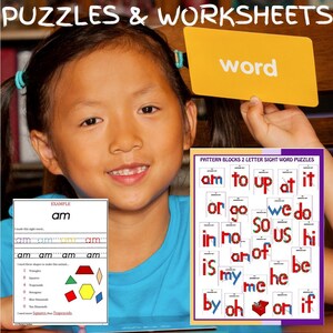 352 PAGES | Sight Word Pattern Block Mat Printables AND Worksheets ...