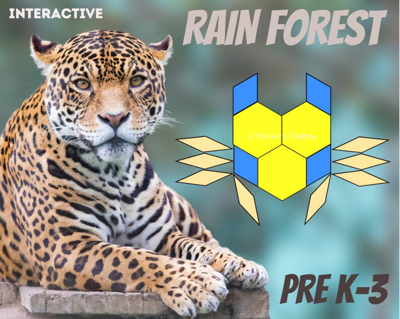 Rain Forest Pattern Block Mat Printables & Worksheets - Etsy