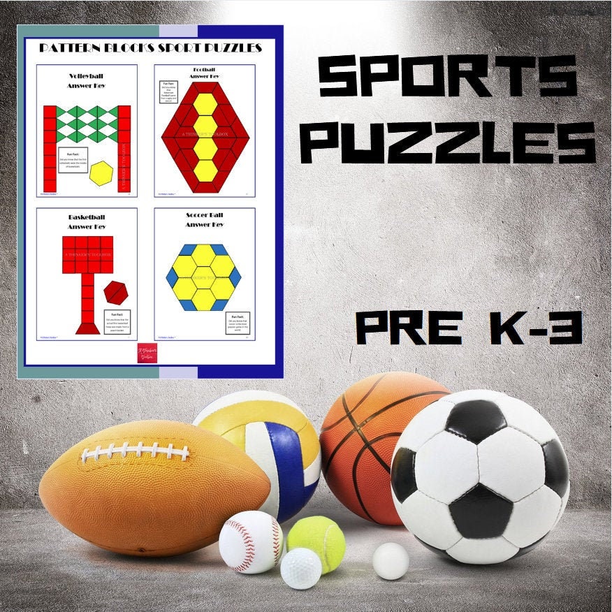 puzzle football soccer basketball 