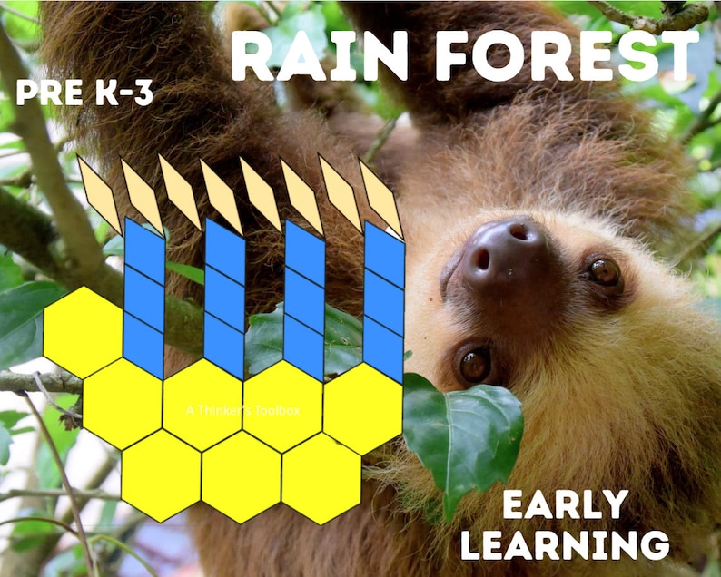 Rain Forest Pattern Block Mat Printables & Worksheets - Etsy
