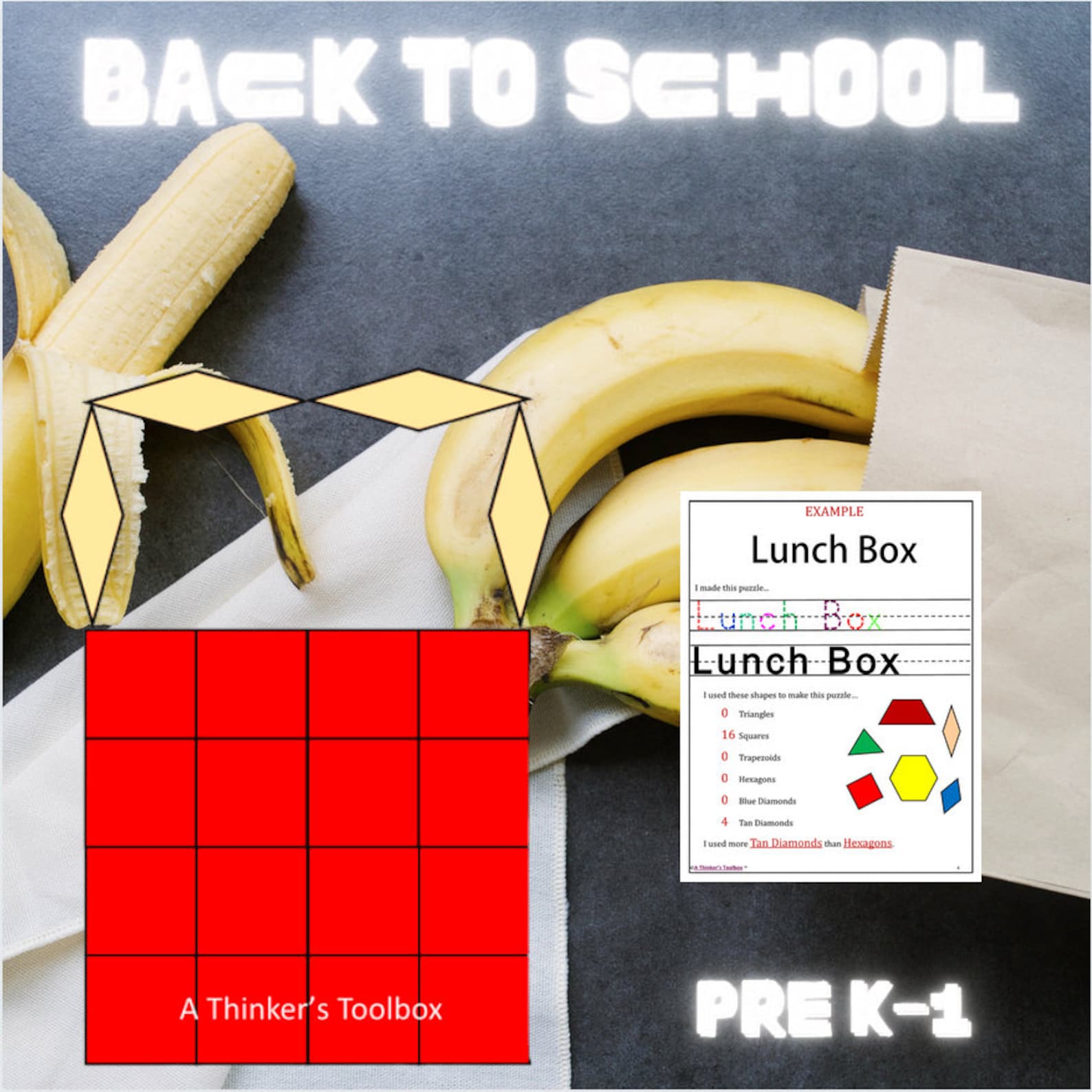 Back to School Lunch Box Puzzles & Worksheets Etsy