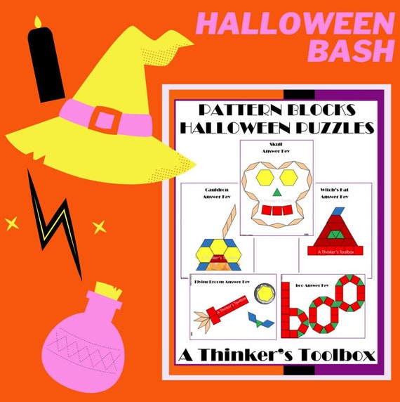 Holidays Pattern Block Mat Printables & Worksheets BUNDLE - Etsy