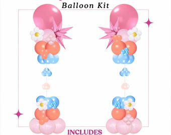 Gänseblümchen Geburtstagsballonsäule