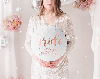 Rose Gold Bride To Be Balloon, Bridal Shower Decor