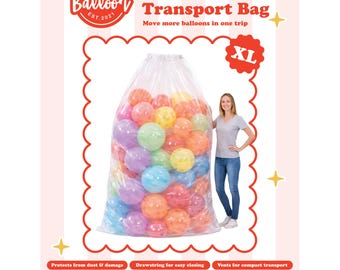 Giant XL Balloon Transport Bag (SET OF 3) | 10ft x 6ft Balloon Storage Bag | Balloon Garland Bag for Event Prep