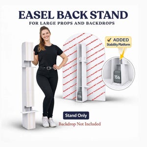 Cardboard Stand for Props & Backdrops (Stand Only – Backdrop Not Included)