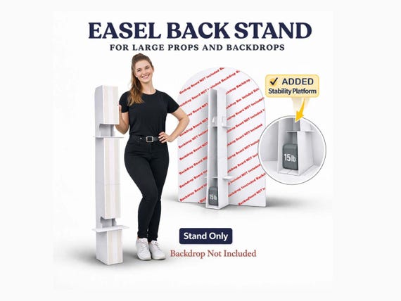 Cardboard Stand for Props & Backdrops (Stand Only – Backdrop Not Included)