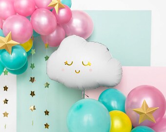 Matte White Cloud Balloon, Birthday Decor, Kids Party Decorations, Rainbow Unicorn, Baby Shower, Bridal