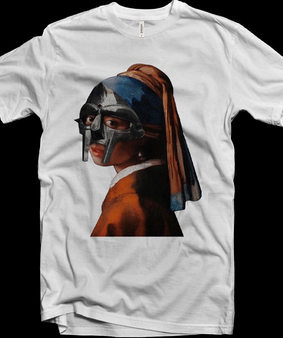 MF Doom Mask x Girl With a Pearl Earring T-Shirt