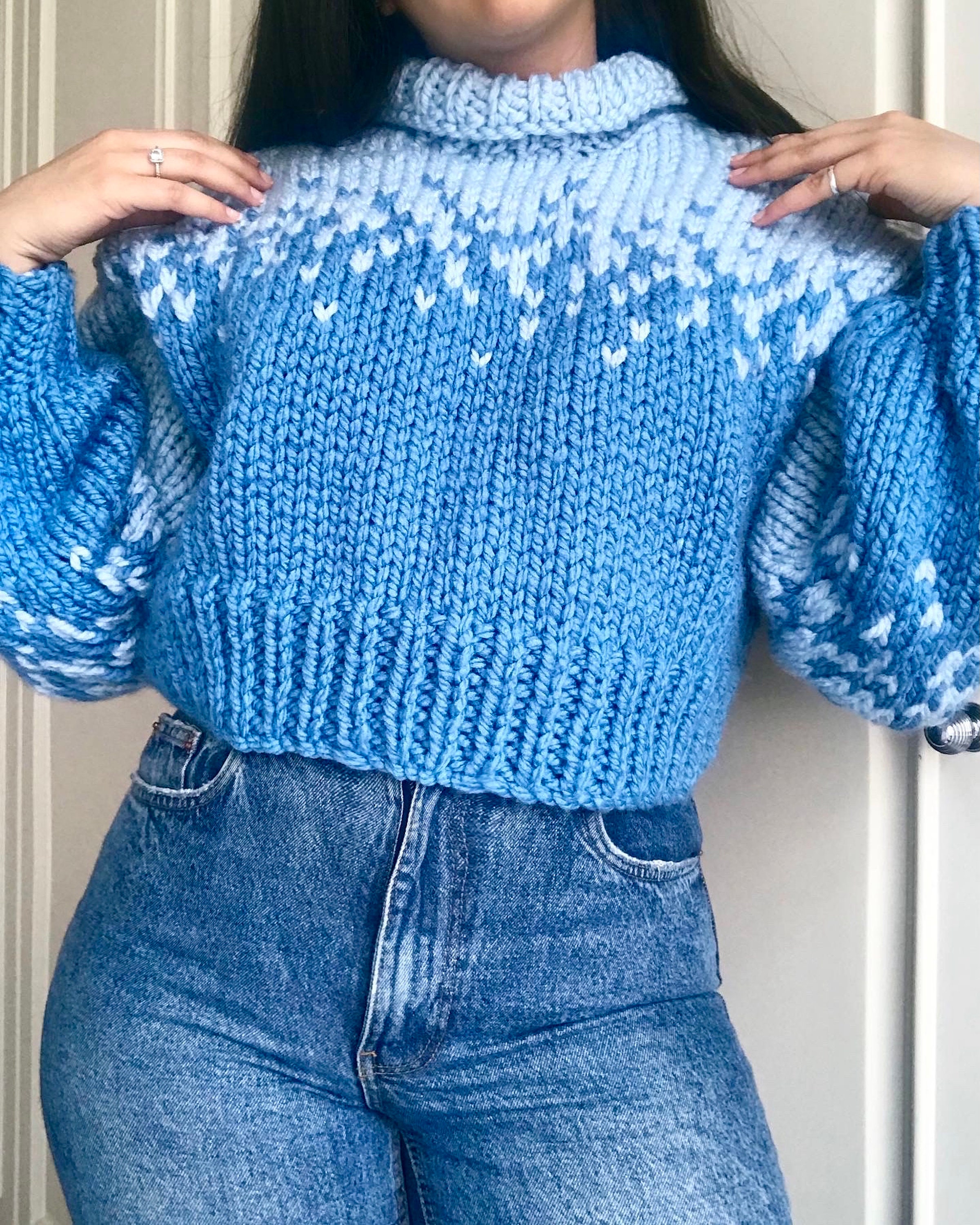 Knitting Pattern: PIXEL JUMPER | Chunky Knitting Pattern