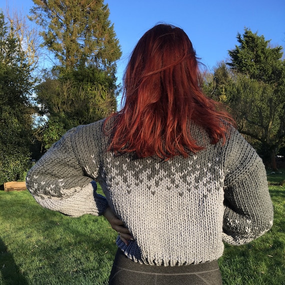 Knitting Pattern: PIXEL JUMPER | Chunky Knitting Pattern