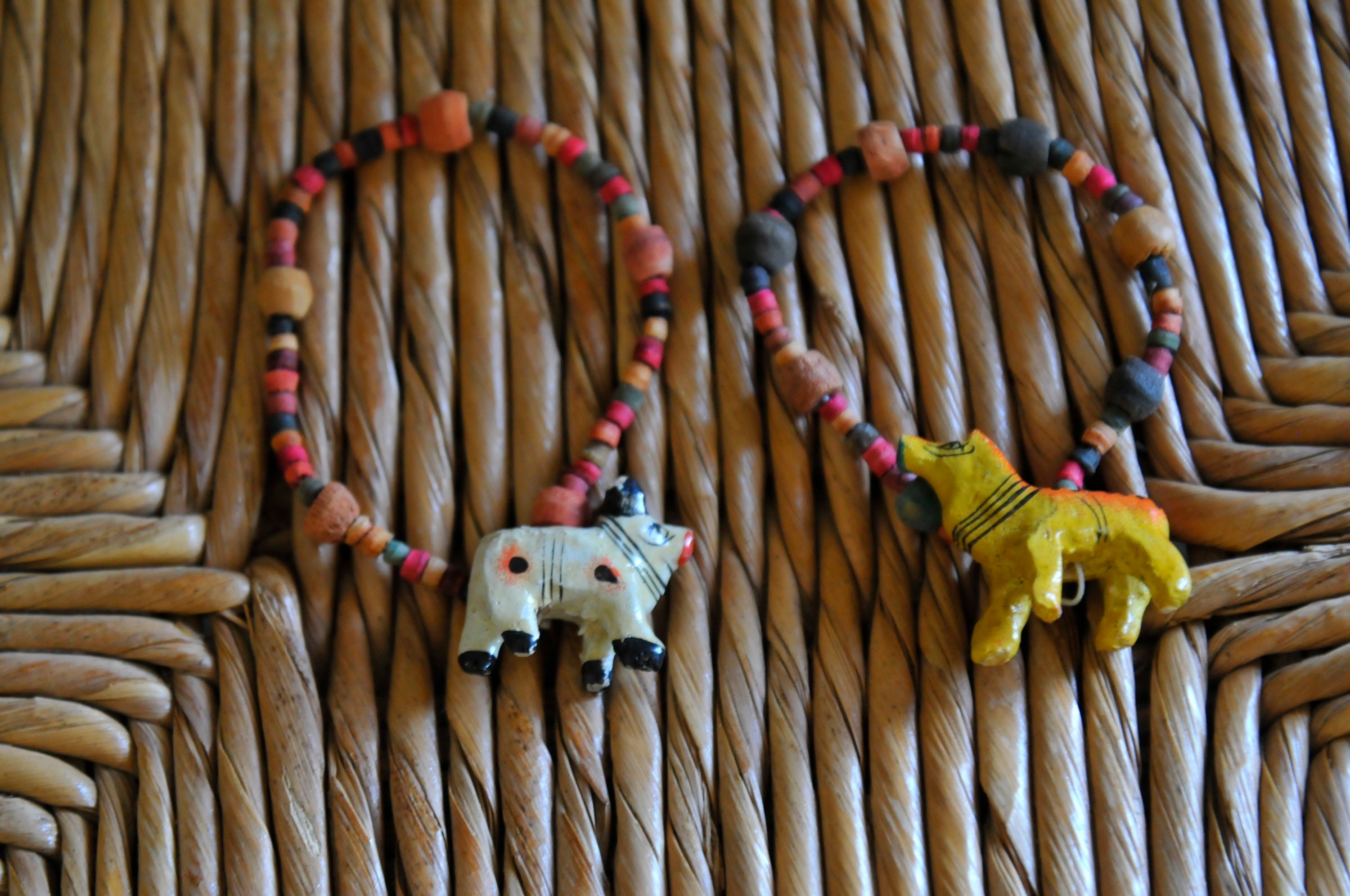 90s wooden beaded animal bracelets Etsy