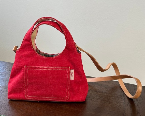 Vintage FOSSIL Key Oxblood Dark Red Leather Bucket Shoulder Bag Purse –  RESALE WAY