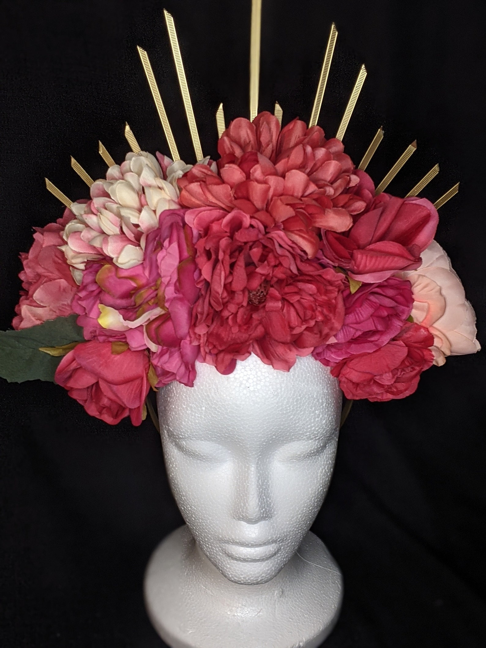 Fridainspired flower crown/ Cinco de Mayo flower crown/ boho Etsy