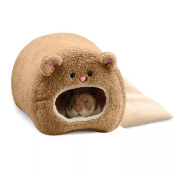 Brown Plush Bear Bed for hamsters rats squirrels and other Etsy