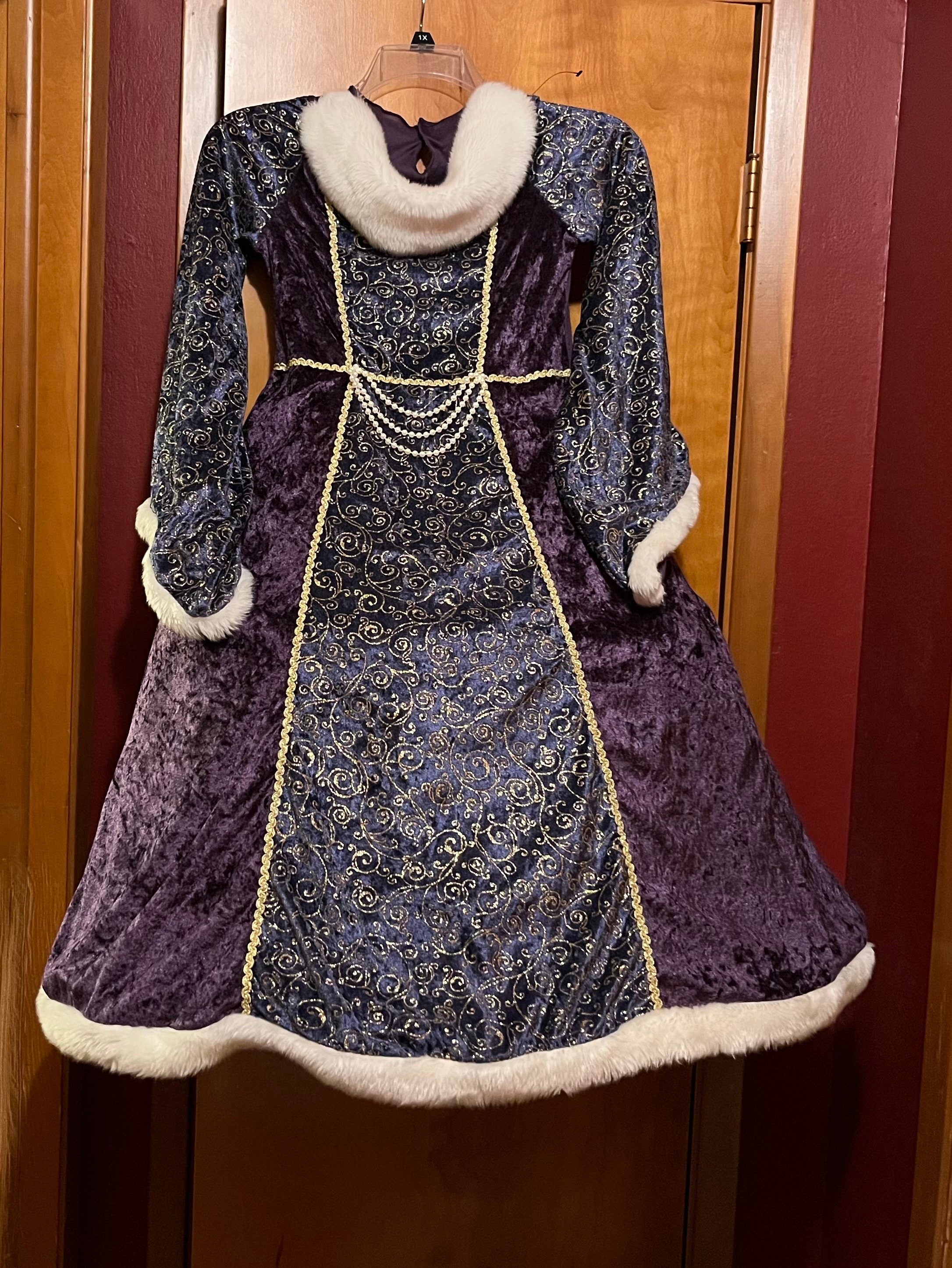 Princess dress Up halloween Dress Girls Size 10 12 With Big Hoop