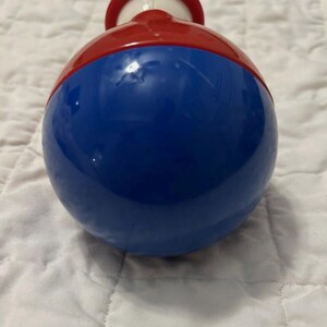 Vintage Roly Poly Children’s Discovery Toy Adorable Face Red Hat 5 ...