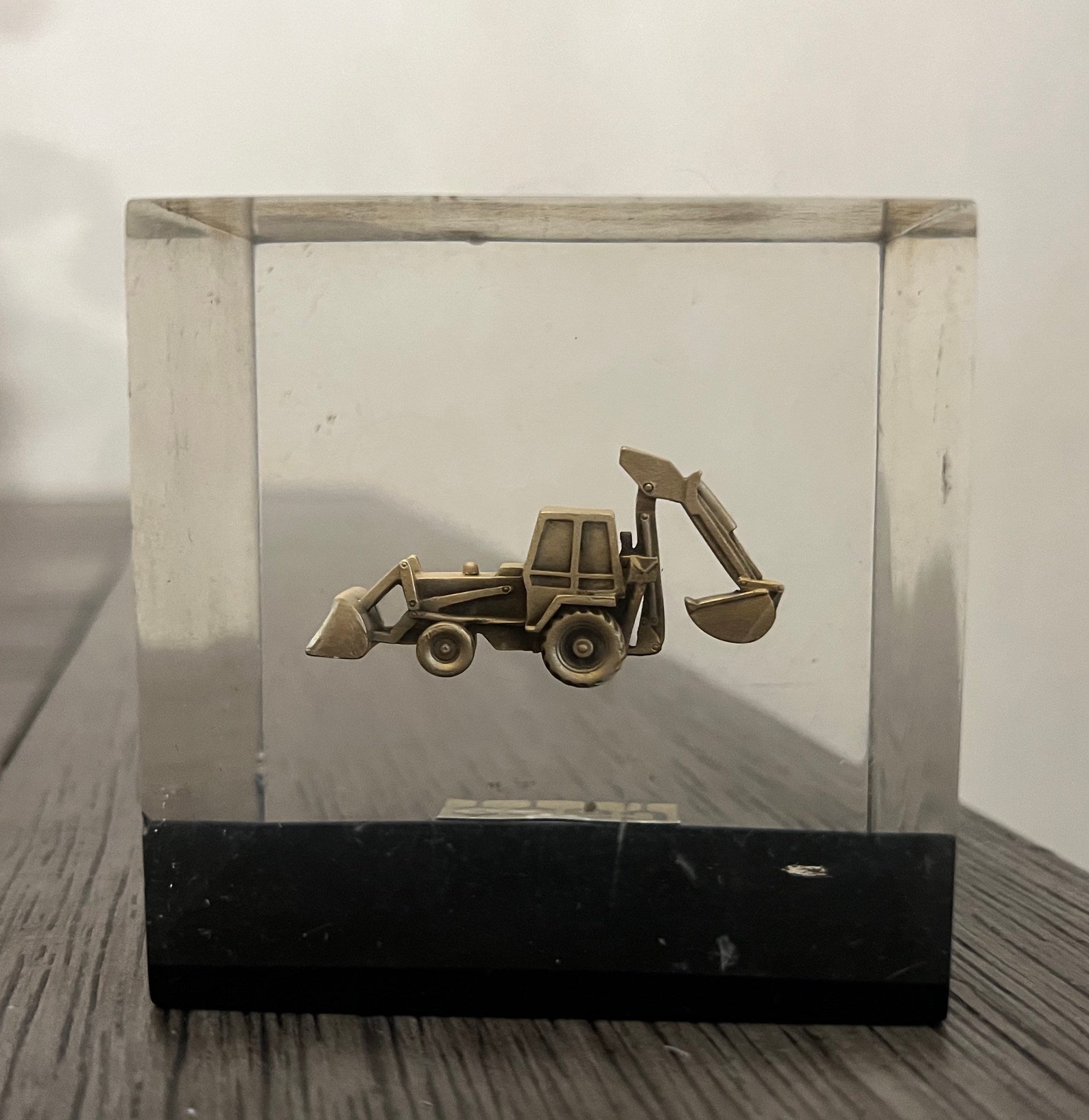 Case Lucite Paperweight Backhoe Loader Advertising Sample 2.5 - Etsy