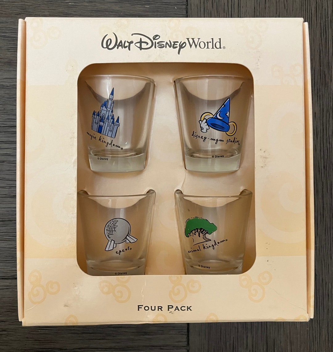 2001 Walt Disney World Shot Glass Set Etsy