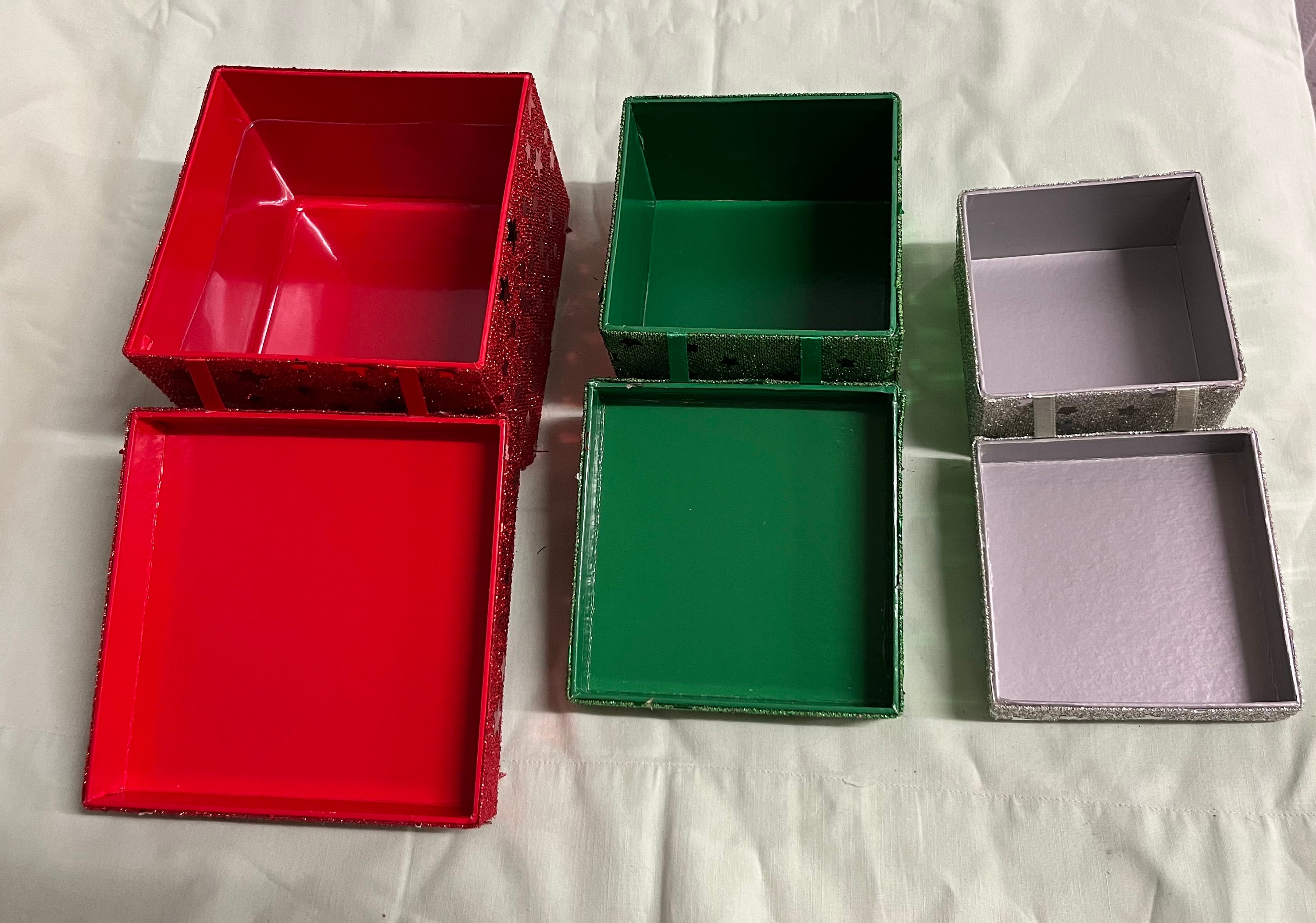 Vintage Collectible Stacking Hinged Nesting Boxes - Etsy