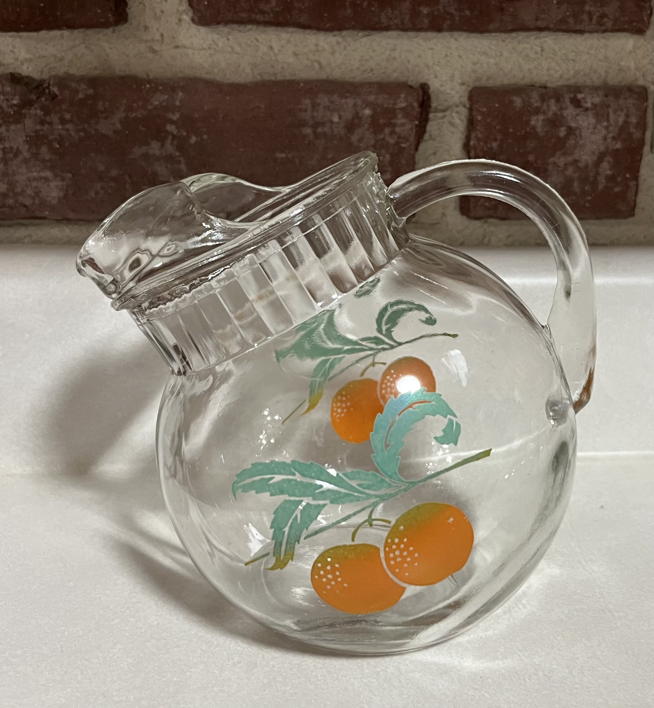 Vintage Collectible Anchor Hocking Orange Ball Juice Pitcher - Etsy