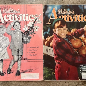 1955 Children’s Activities Magazines For April & October