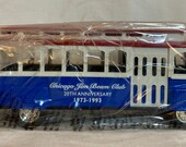 ERTL Chicago Trolley Car Bank - Die Cast Medal 1 43 Scale