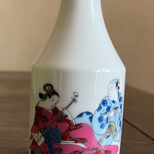 Azuma Japan Hand Painted Saki Bottle - Azuma Jiman 5”