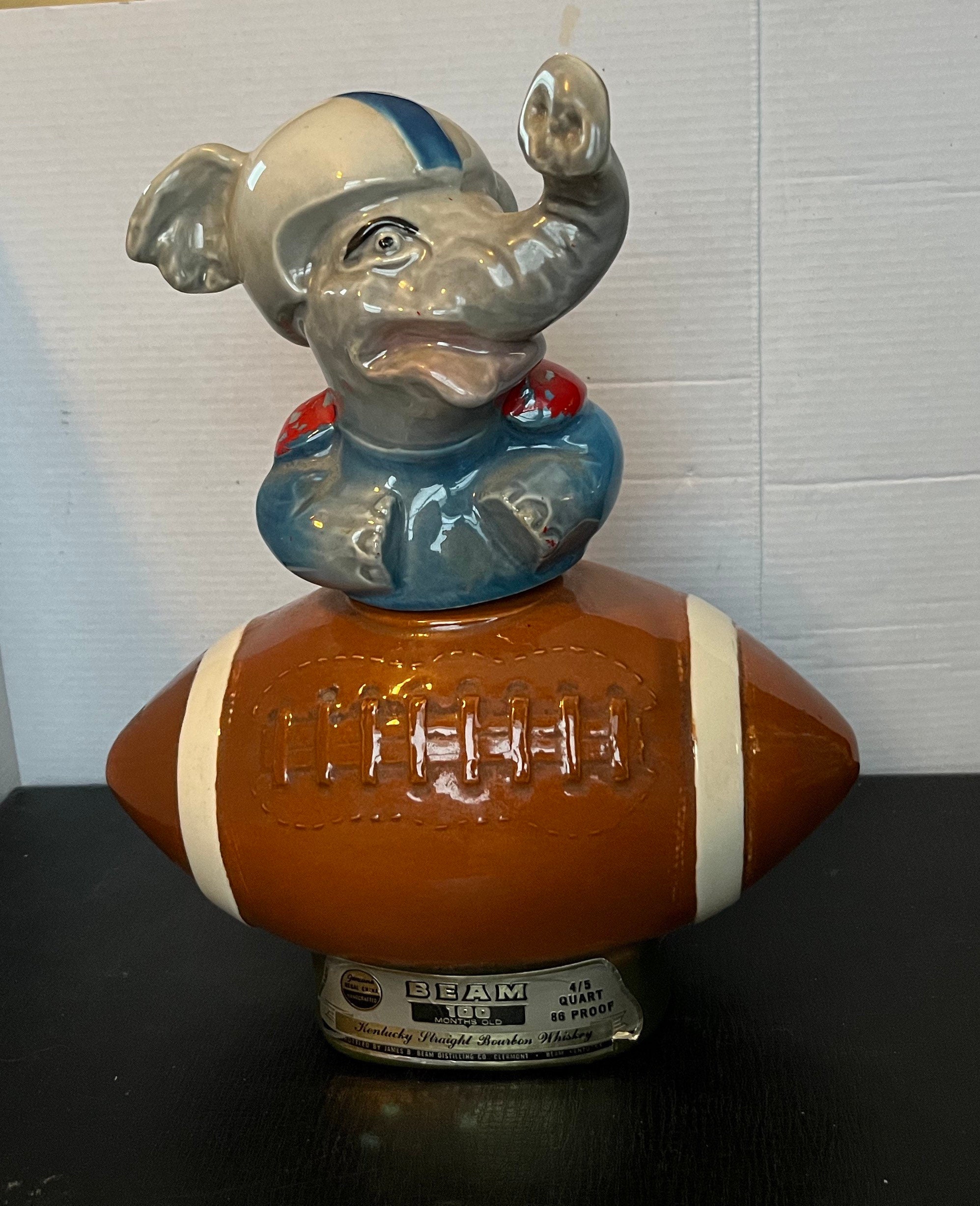 Vintage Jim Beam 1972 Republican Elephant Football Regal China