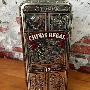 Vintage Collectible 1980s Chivas Regal Aged 12 Years Whiskey Empty