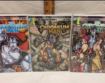Vintage Collectible Graphic Novels - The Chromium Man Issues 1-3 Triumphant Comics The Collectors Universe