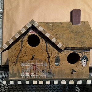 Duplex Birdhouse Decor For House or Outside For Birds