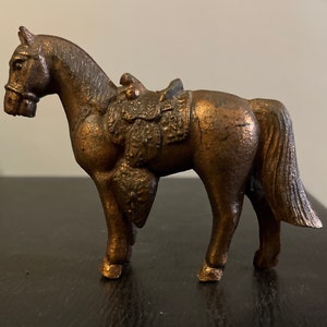 Vintage Cast Metal Horse Figurine - Carnival Horse Prize