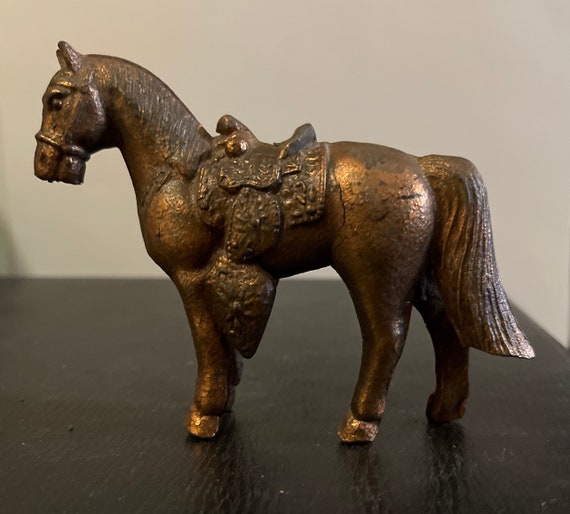 Vintage Cast Metal Horse Figurine Carnival Horse Prize Etsy