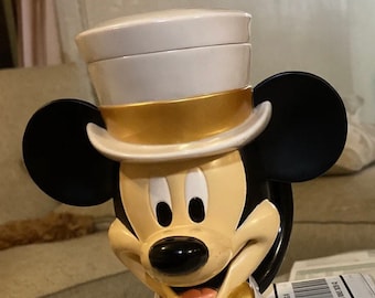 Mickey Mouse Drink Cup - Top Hat Flip Lid - Disney On Ice 6” Plastic Keepsake