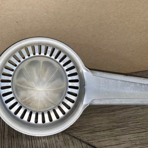 Vintage Kitchen Utensil 8” long Foley Aluminum Lemon Orange Juicer Squeezers